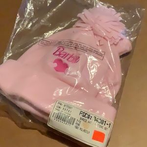 Barbie Hat & Mitten Set Pink
